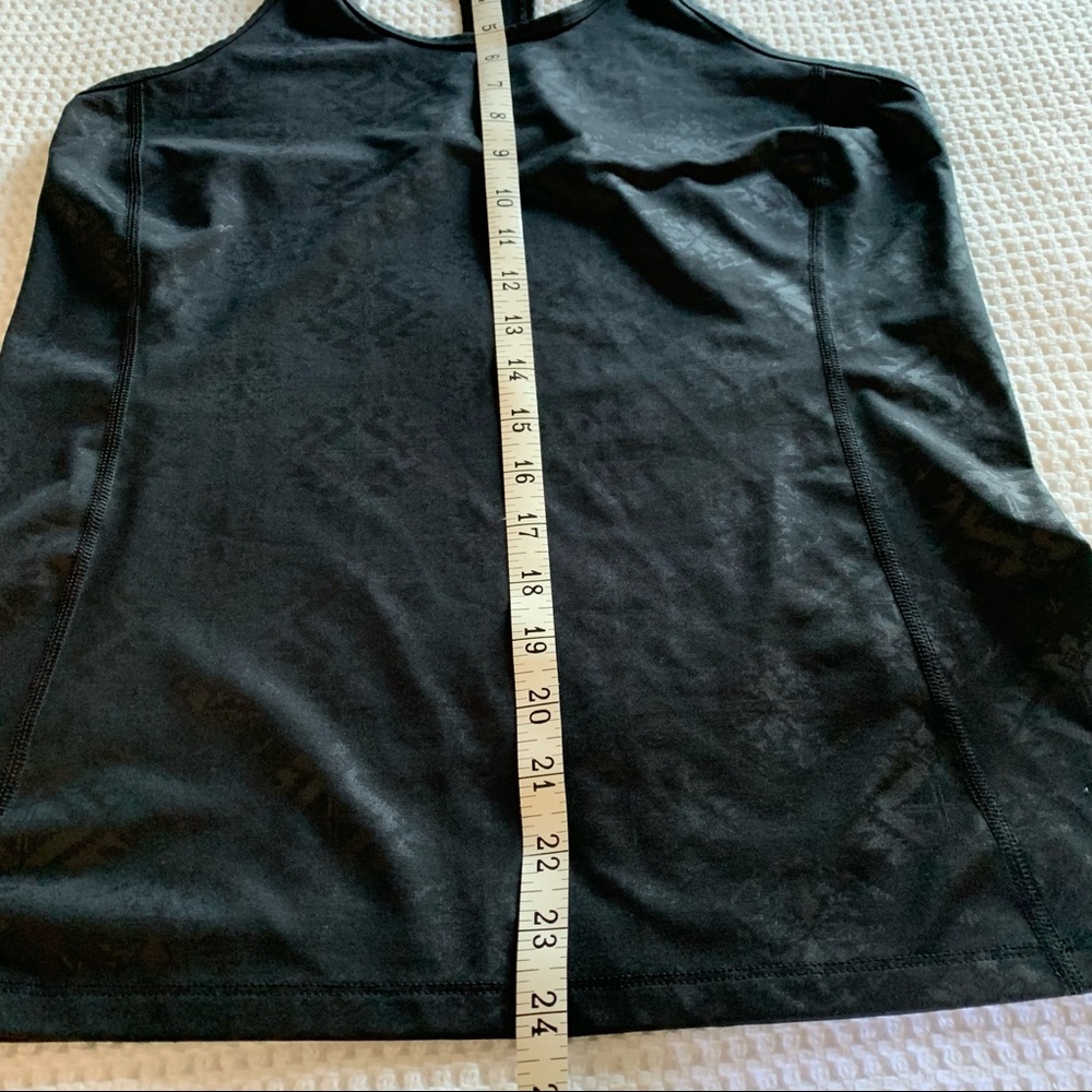 Ralph Lauren Black Patterned Racerback Tank Size Large - Picture 6 of 9